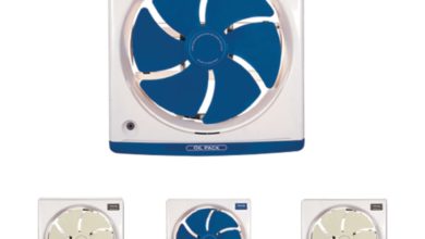 toshiba kitchen ventilating fan 30cm with off white and dark blue colors vrh30j10 1 6
