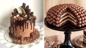 طريقة تزيين الكيك بالشوكولاتة بالصور