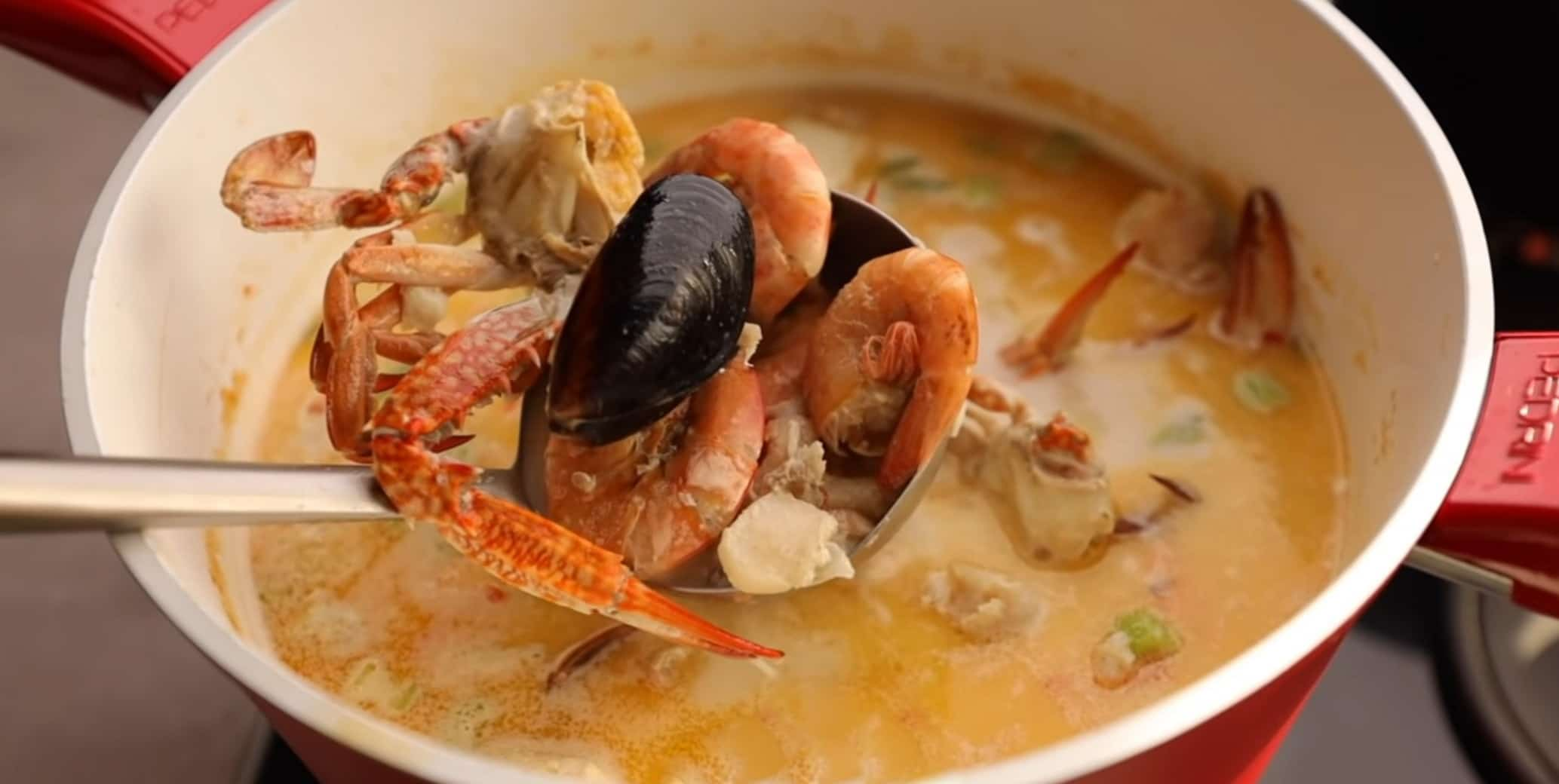 Cómo hacer sopa de mariscos con pasos - comer en dos minutos