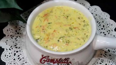 Zuppa di crema di broccoli come ristoranti
