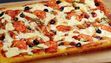 طريقة عمل البيتزا بدون عجن