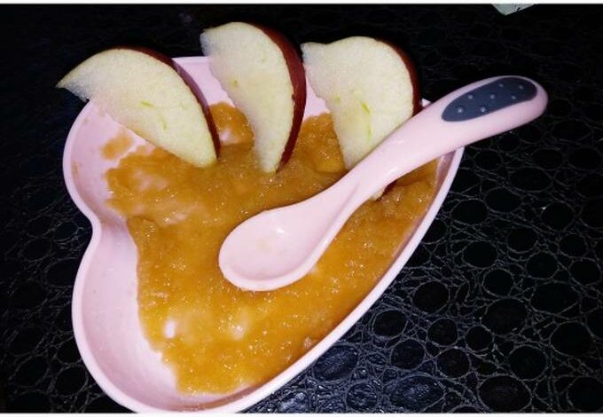 طريقة عمل مهروس التفاح للرضع