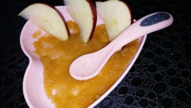طريقة عمل مهروس التفاح للرضع