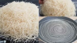 طريقة عمل عجينة الكنافة